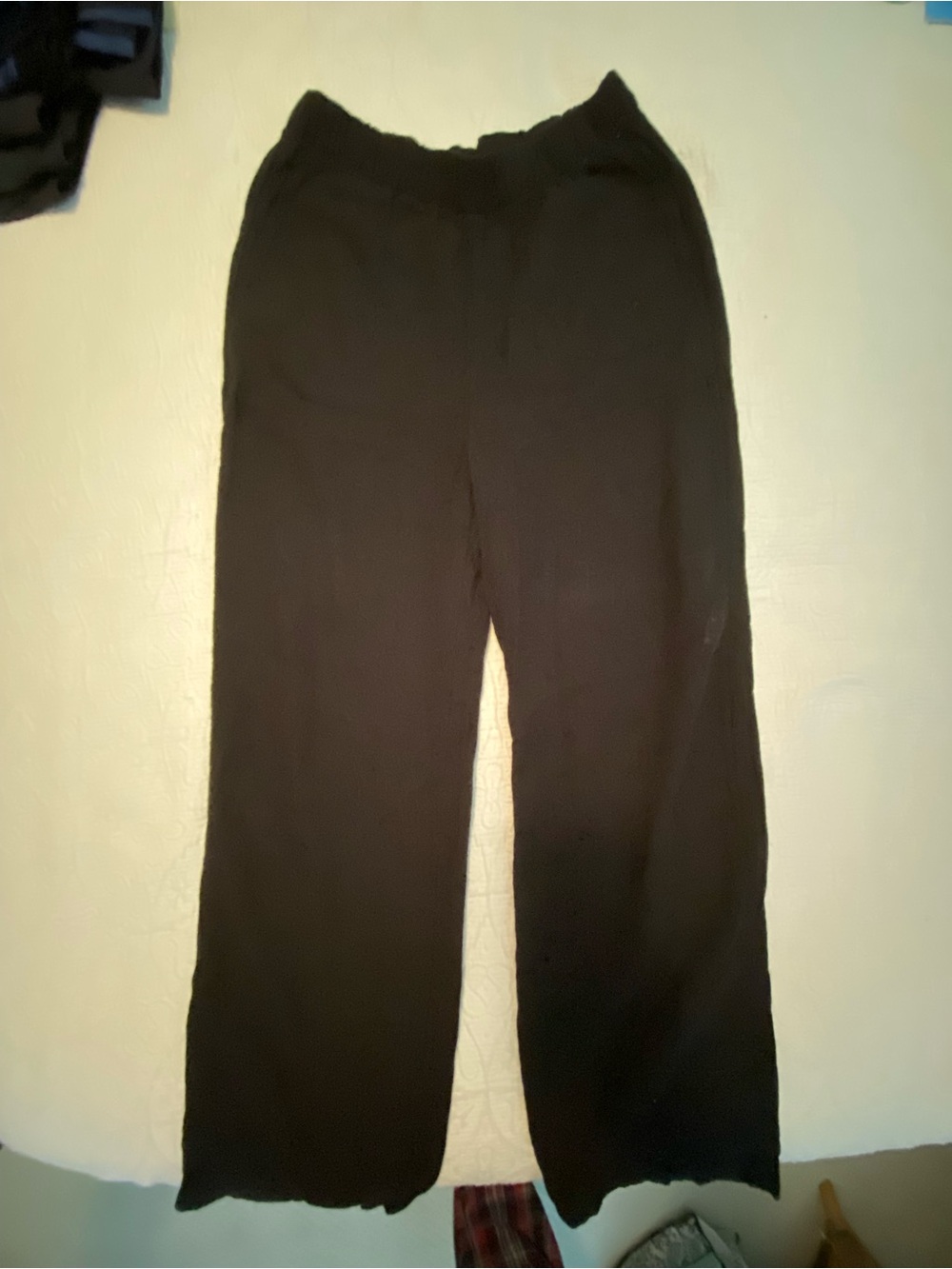 Women’s Gap Black Elastic Waist Casual Linen Pants - XS
